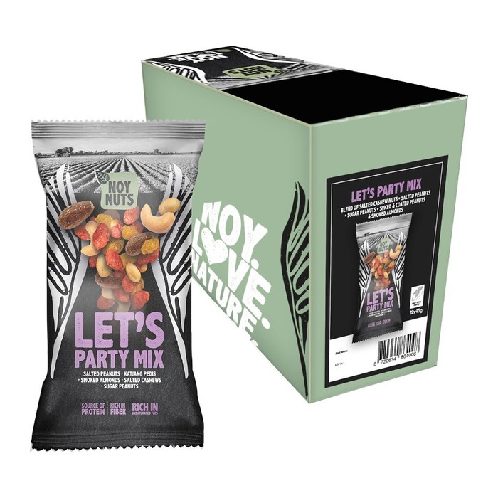 NOY NUTS LET’S PARTY MIX 12 x 45,0 g, 12 St.