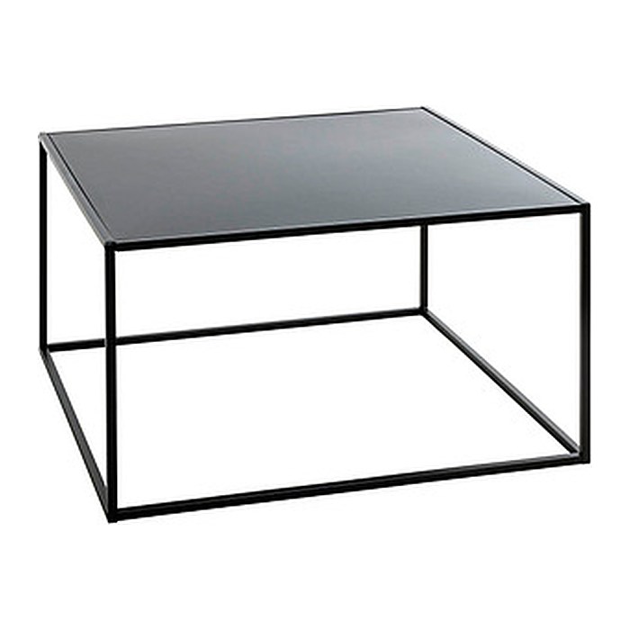 HAKU Möbel Beistelltisch rechteckig Metall schwarz 70,0 x 70,0 x 40,0 cm, 1 St.
