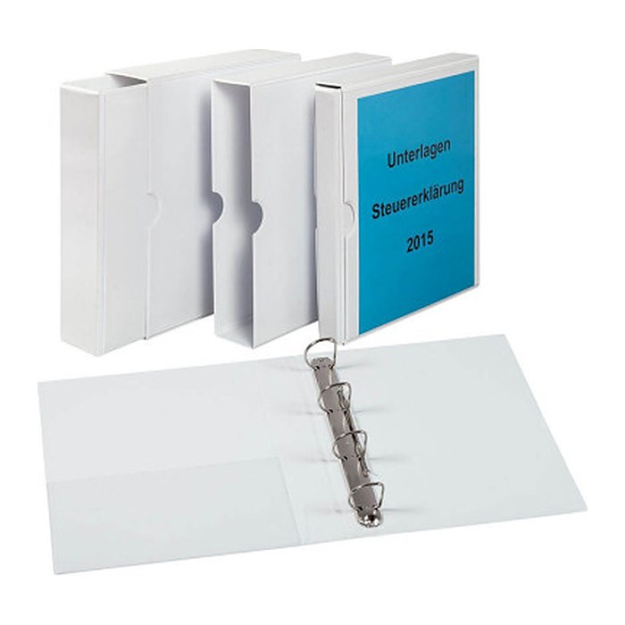 EICHNER Präsentationsringbuch 4-Ringe weiß 6,0 cm DIN A4, 1 St.