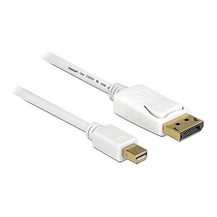 DELOCK Displayport Kabel mini DP -> DP St/St 5.00m weiß 4K
