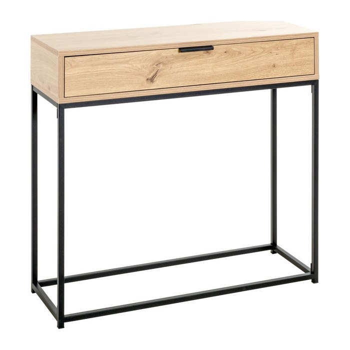HAKU Möbel Konsolentisch rechteckig Spanplatte eiche 80,0 x 28,0 x 77,0 cm, 1 St.