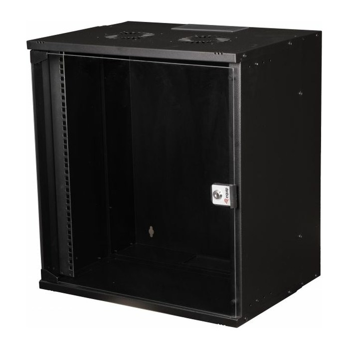 Equip 19" Wandgehäuse Glastür ECO 540x400mm 12U schwarz