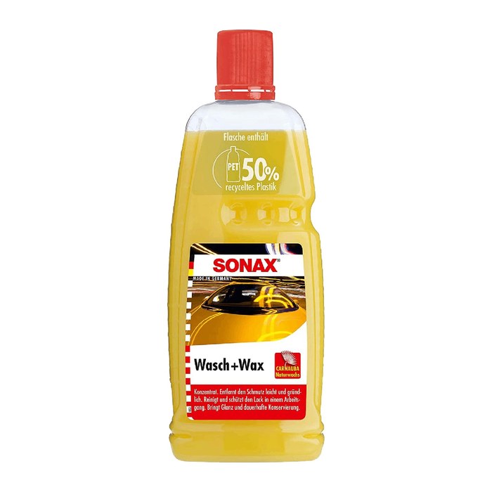 SONAX Wasch+Wax Autoshampoo 1 l, 1 St.