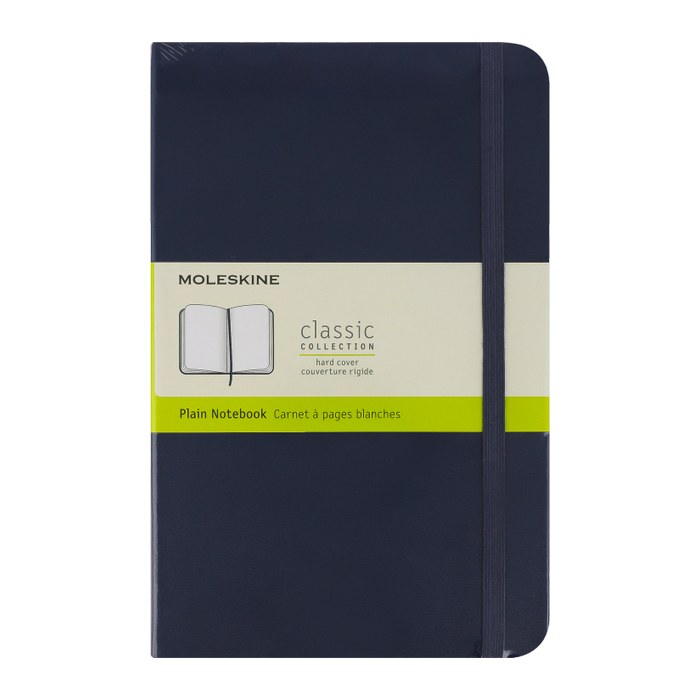 MOLESKINE Notizbuch Classic Collection fester Einband ca. DIN A5 blanko, saphir Hardcover 240 Seiten, 1 St.