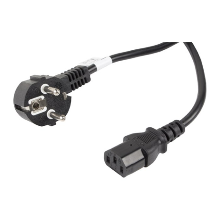 LANBERG Netzkabel CEE 7/7 90°->IEC 320 C13 10m VDE