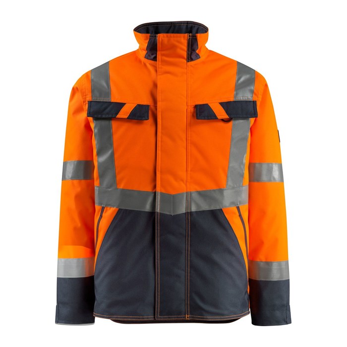 MASCOT® unisex Warnjacke Penrith  orange, schwarzblau Größe 2XL