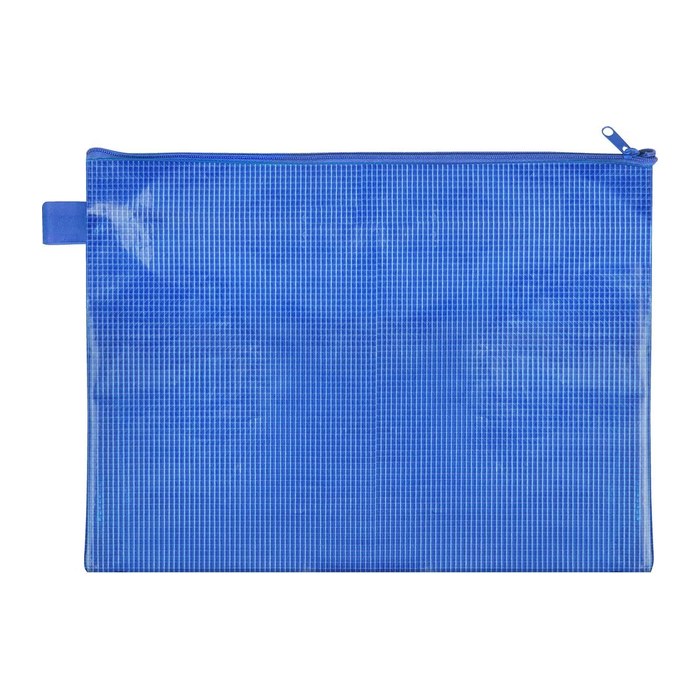 VELOFLEX Reißverschlussbeutel DIN A4 blau 0,26 mm, 1 St.