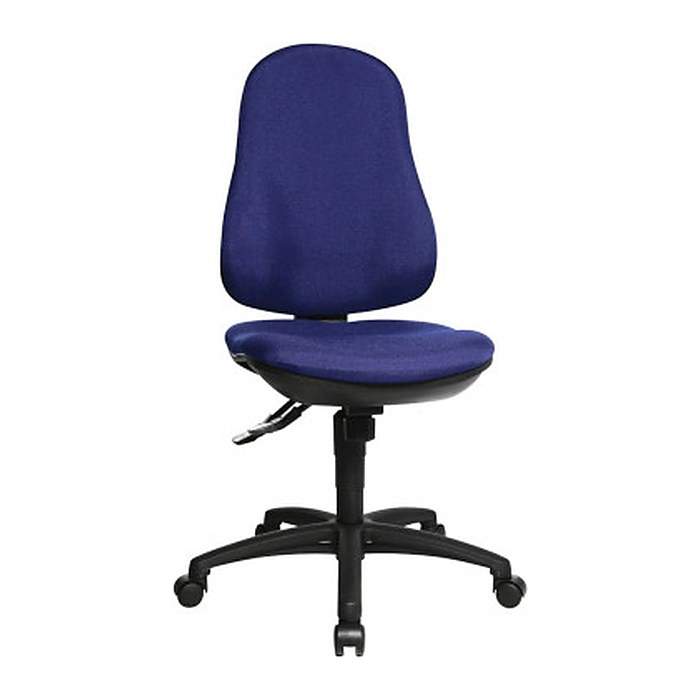 Topstar Bürostuhl Support SY, 8550 G26 Stoff blau, Gestell schwarz