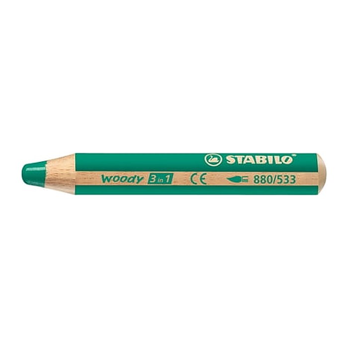 STABILO woody 3 in 1 Buntstift grün, 1 St.