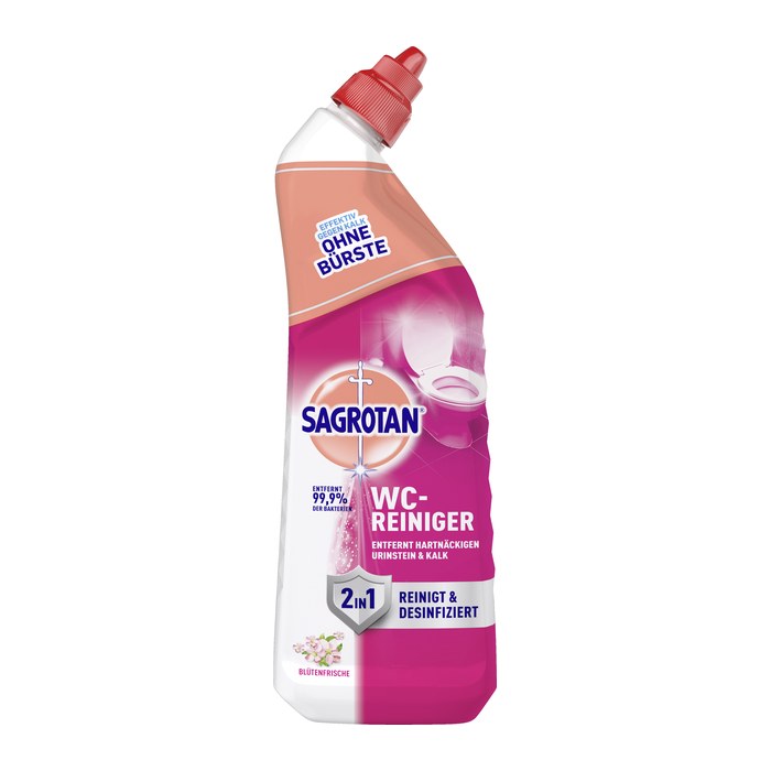 SAGROTAN® 2in1 WC-Reiniger BLÜTENFRISCHE, 750 ml