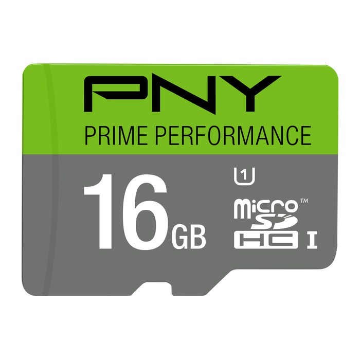 SD MicroSD HC Card 16GB PNY Elite Cl.10 U1 retail