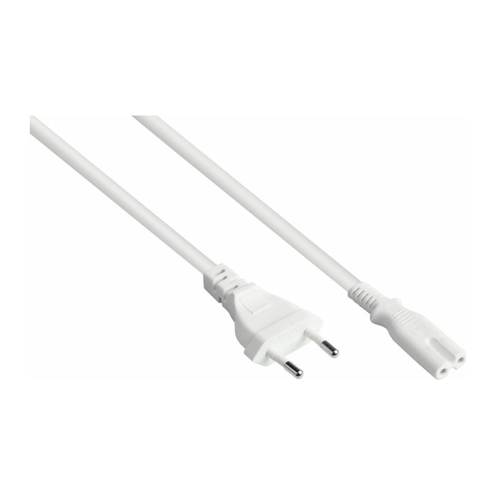 kabelmeister Euro-Netzkabel an open end weiß 1,5 m