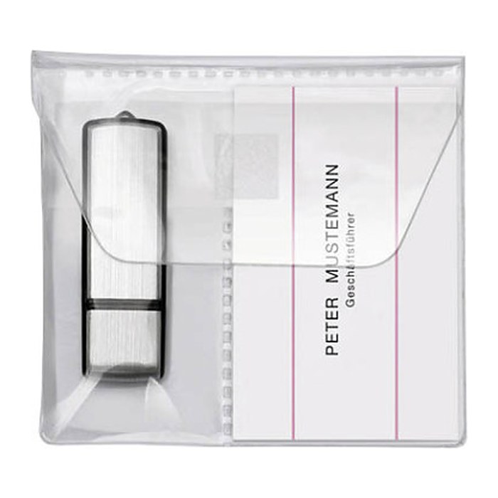VELOFLEX 2er USB-Stick-Hüllen transparent, 10 St.
