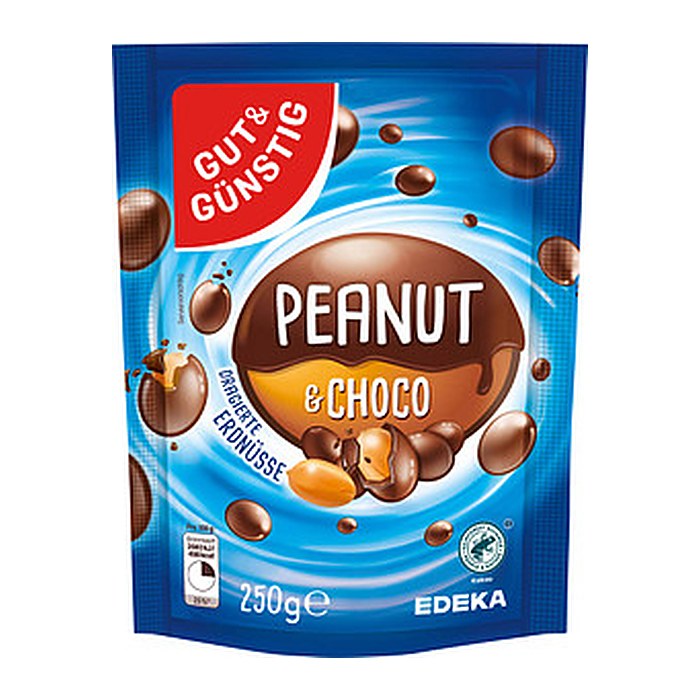 GUT&GÜNSTIG Peanut & Choco Schokobonbons 250,0 g, 1 St.