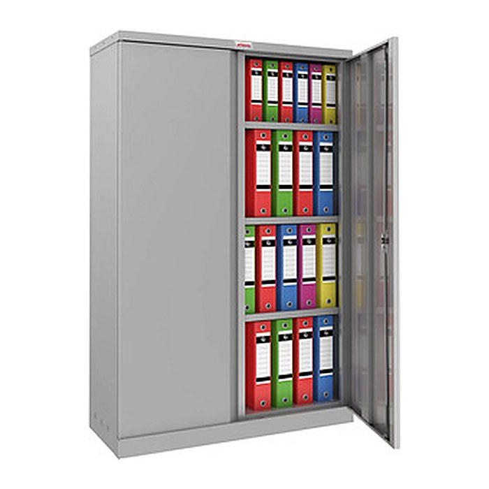 phoenix Stahlschrank SCL1491GGK grau 3 Fachböden 91,5 x 37,0 x 140,0 cm, zerlegt, 1 St.