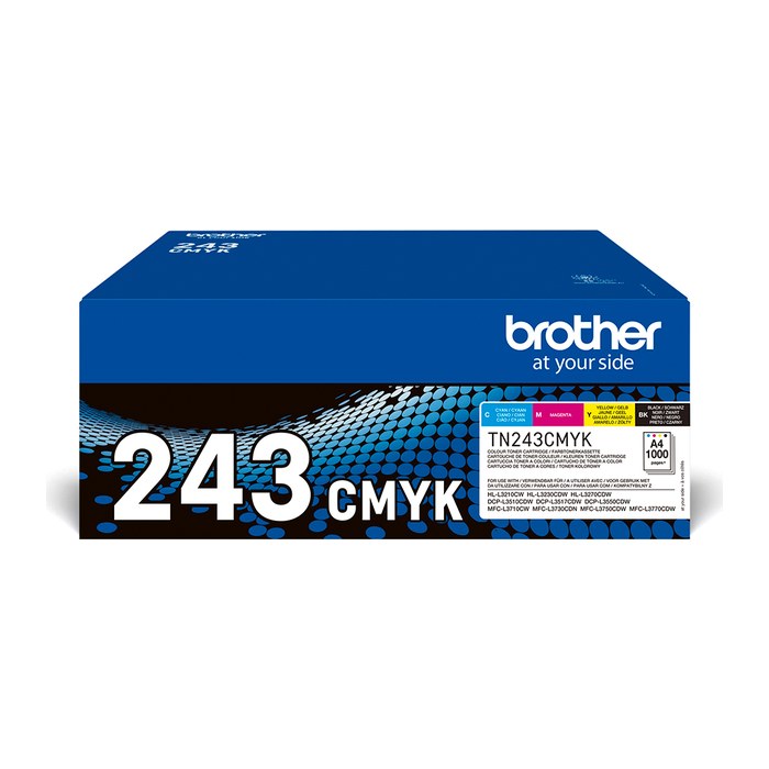 brother TN-243CMYK schwarz, cyan, magenta, gelb Toner, 4er-Set