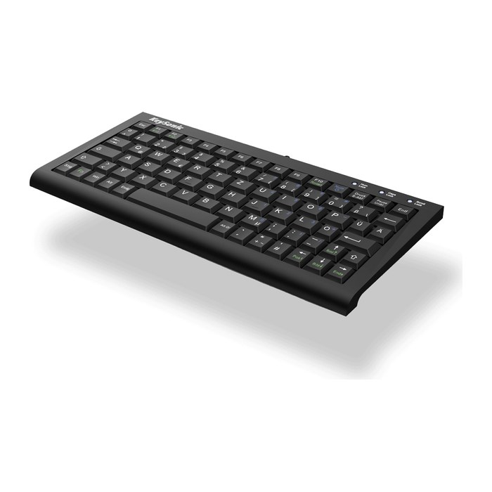 KeySonic Super Mini Tastatur USB ACK-3401U UK Schwarz