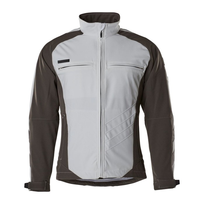 MASCOT® Herren Softshelljacke DRESDEN weiß, anthrazit Größe XS