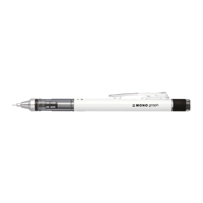 Tombow MONO graph Druckbleistift weiß HB 0,7 mm, 1 St.