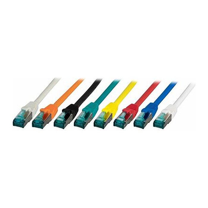 EFB RJ45 Patchkabel S/FTP Cat.6A LSZH 0.25m orange
