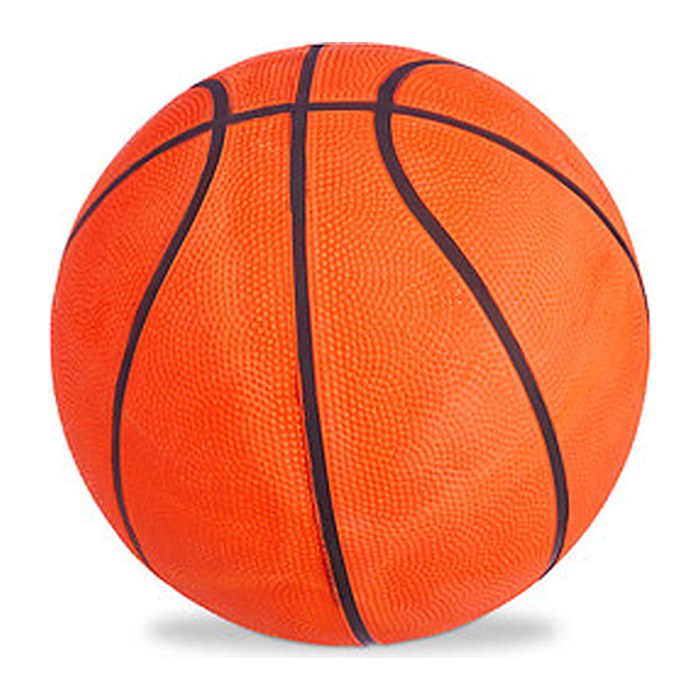 relaxdays Basketball Größe 7 orange, schwarz, Ø 24,5 cm, 1 St.