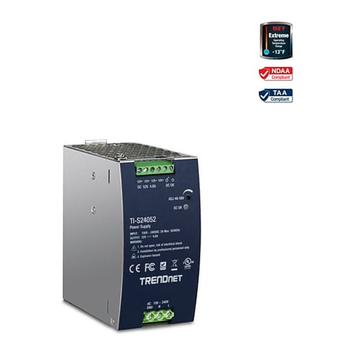 TRENDnet Indust Netzteil 240W,52V DC,4.61A AC to DC DIN-Rail
