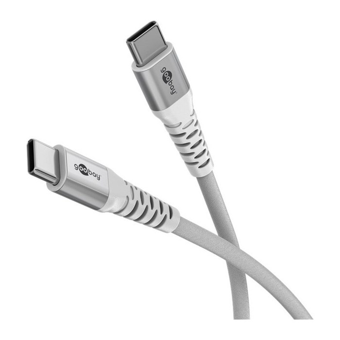 goobay USB 2.0 C-Stecker USB-Kabel 1,0 m weiß, 1 St.