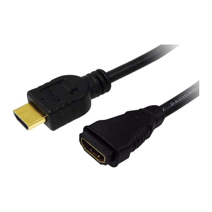 Logilink HDMI-Kabel Ethernet A -> A St/Bu 3.00m Gold Verl.