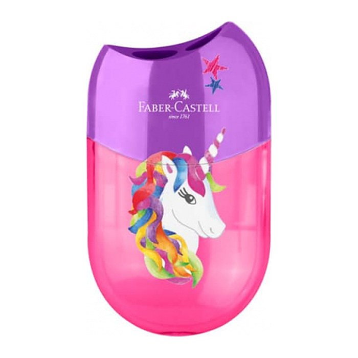 FABER-CASTELL Dosenspitzer doppelt Einhorn pink