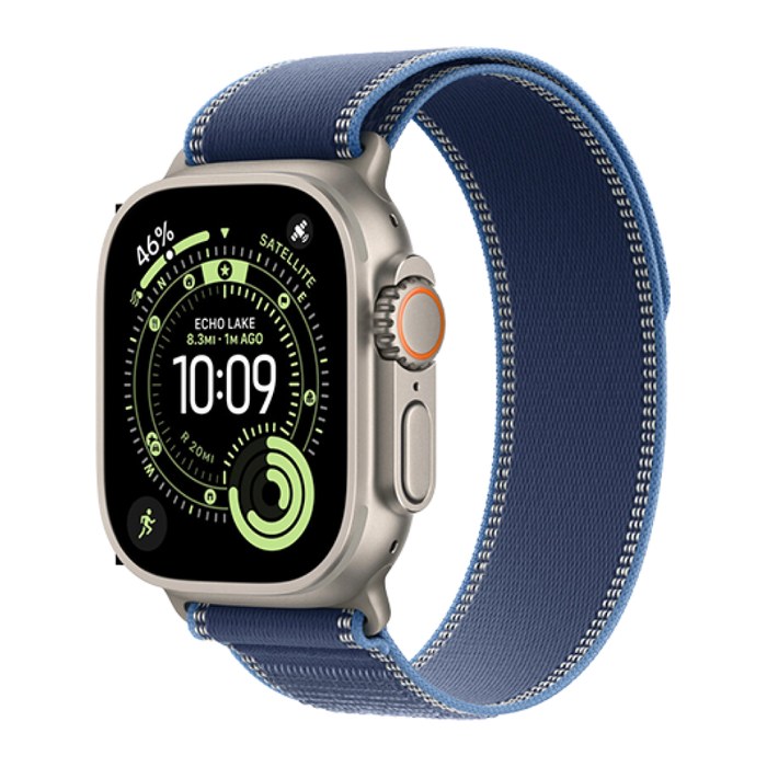 Apple Watch Ultra 3 Trail Armband M/L blau, natur