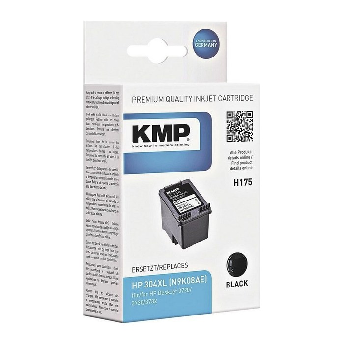 KMP H175 schwarz pigmentiert Druckerpatrone kompatibel zu HP 304XL (N9K08AE)
