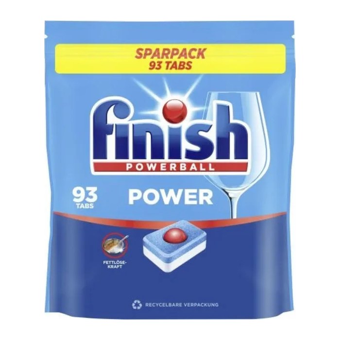 finish POWERBALL POWER Spülmaschinentabs, 93 St.