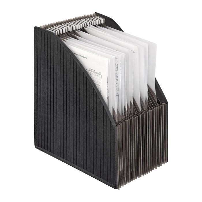 VELOFLEX Stehsammler 4446 280 schwarz Kunststoff, DIN A4, 1 St.