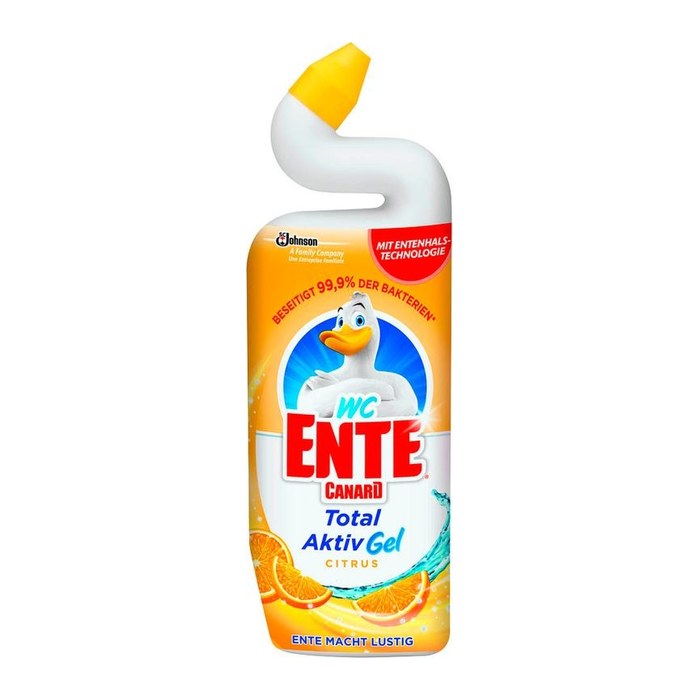 WC-ENTE Total Aktiv Gel WC-Reiniger Citrus, 750 ml
