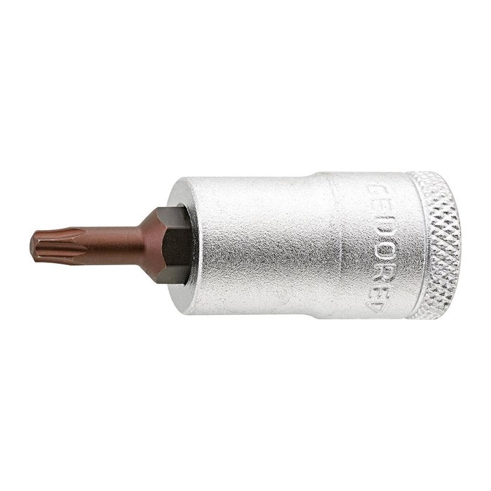 GEDORE 3/8 Zoll Innen-TX Steckschlüsseleinsatz Größe: T 27 Länge: 49,0 mm