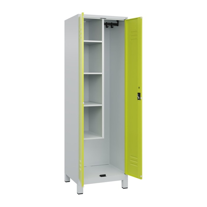 CP Putzmittelschrank Classic Plus 080110-00 S10025 clowngrün, lichtgrau 4 Fachböden 60,0 x 50,0 x 195,0 cm, aufgebaut, 1 St.