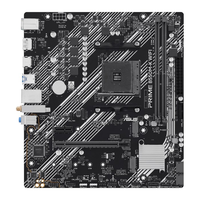 ASUS PRIME B550M-K (WI-FI) (AMD,AM4,DDR4,mATX)
