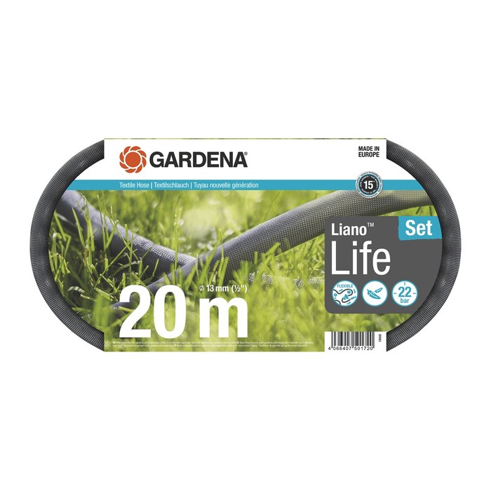 GARDENA Gartenschlauch-Set Liano™ Life 20,0 m