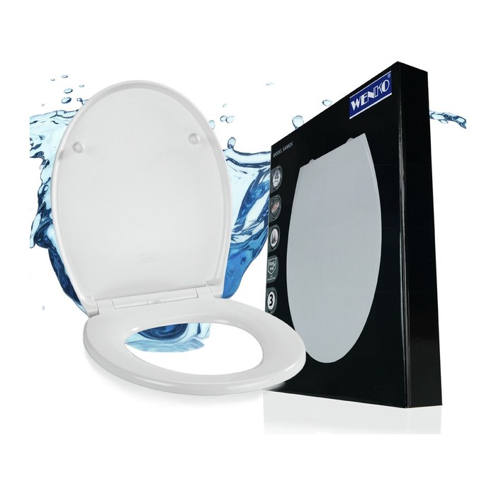WENKO WC-Sitz mit Absenkautomatik Samos weiß, 1 St.
