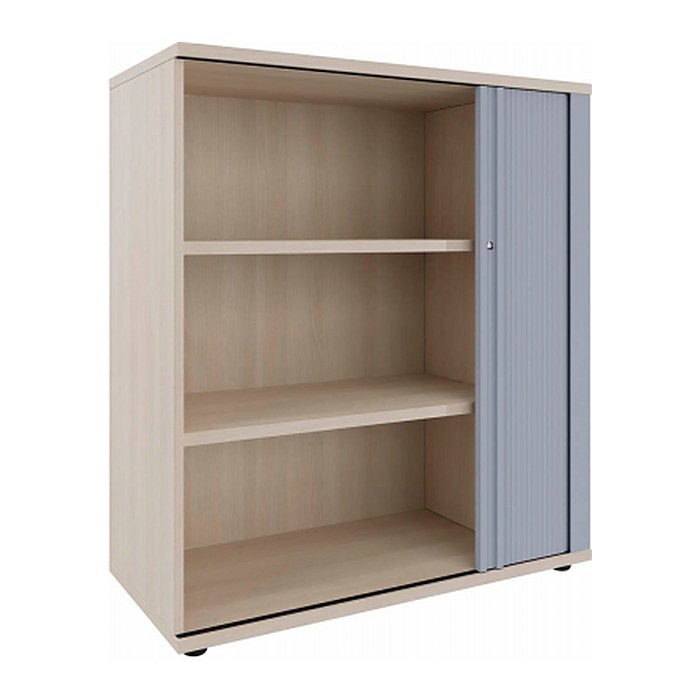 fm Rollladenschrank akazie 2 Fachböden 100,0 x 44,2 x 113,3 cm