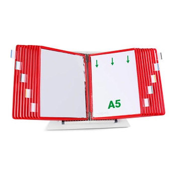 tarifold Sichttafelsystem 435203 DIN A5 rot mit 20 St. Sichttafeln, 1 St.