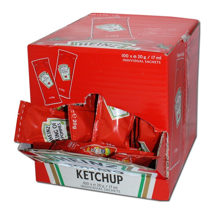 HEINZ TOMATO KETCHUP 100x 17,0 ml, 100 St.