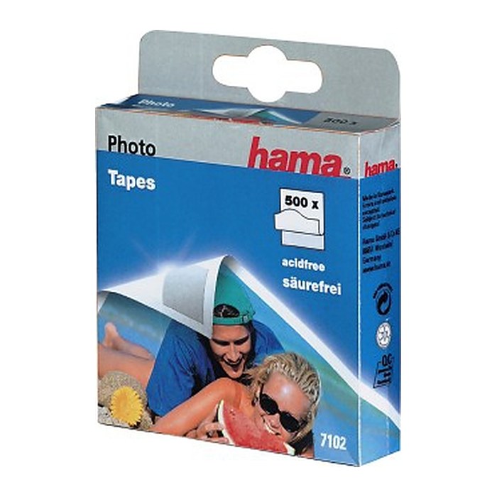 hama Fototapes doppelseitige Klebepads, 12,0 x 13,0 mm, 500 St.