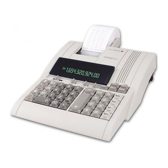 OLYMPIA CPD 3212S Tischrechner druckend lichtgrau