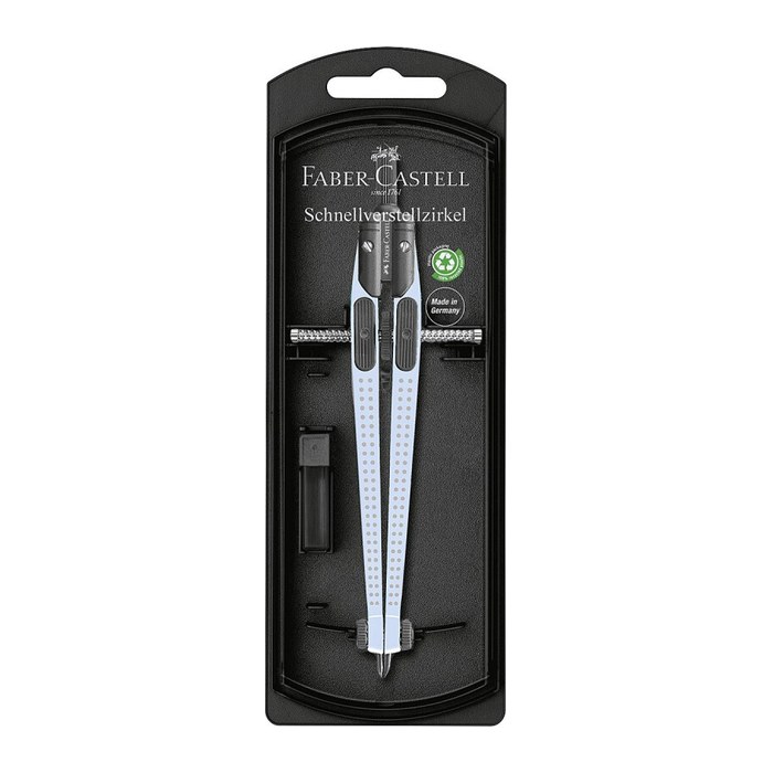 FABER-CASTELL Zirkel Grip sky blue, 1 St.