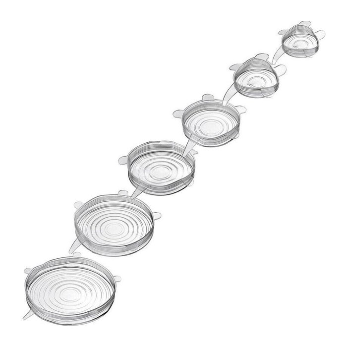 WESTMARK Frischhaltedeckel-Set Silikon Round transparent, 1 Set
