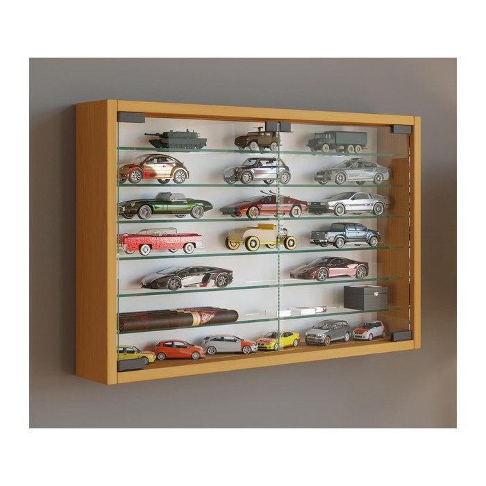 VCM my home Mandosa XL Hängevitrine buche 6 Fachböden
