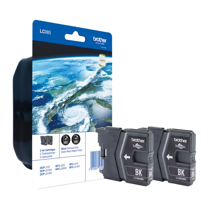 brother LC-985BK schwarz Druckerpatronen, 2er-Set