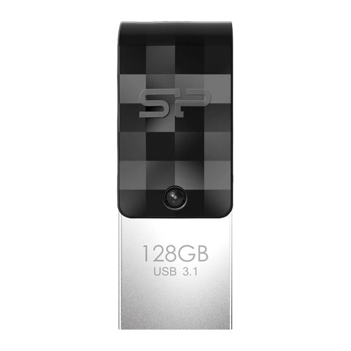 Silicon Power USB-Stick 128GB USB3.2 + Type-C C31 Black