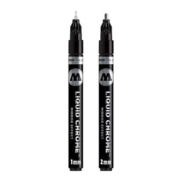 MOLOTOW LIQUID CHROME™ Acrylstifte chrom 1,0 - 2,0 mm, 2 St.
